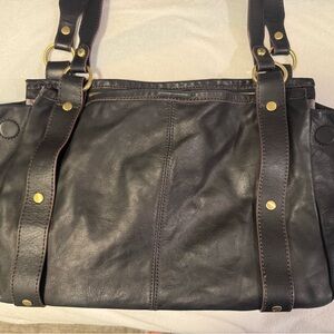 HOBO Black Leather Women's Hobo Bag